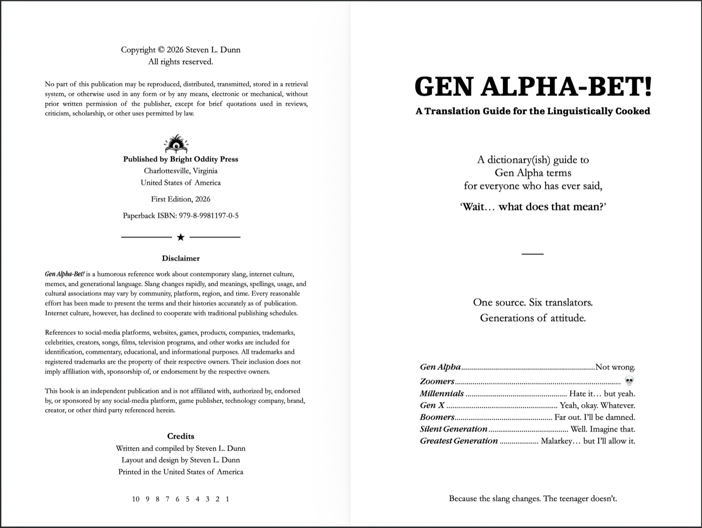 Copyright & title page